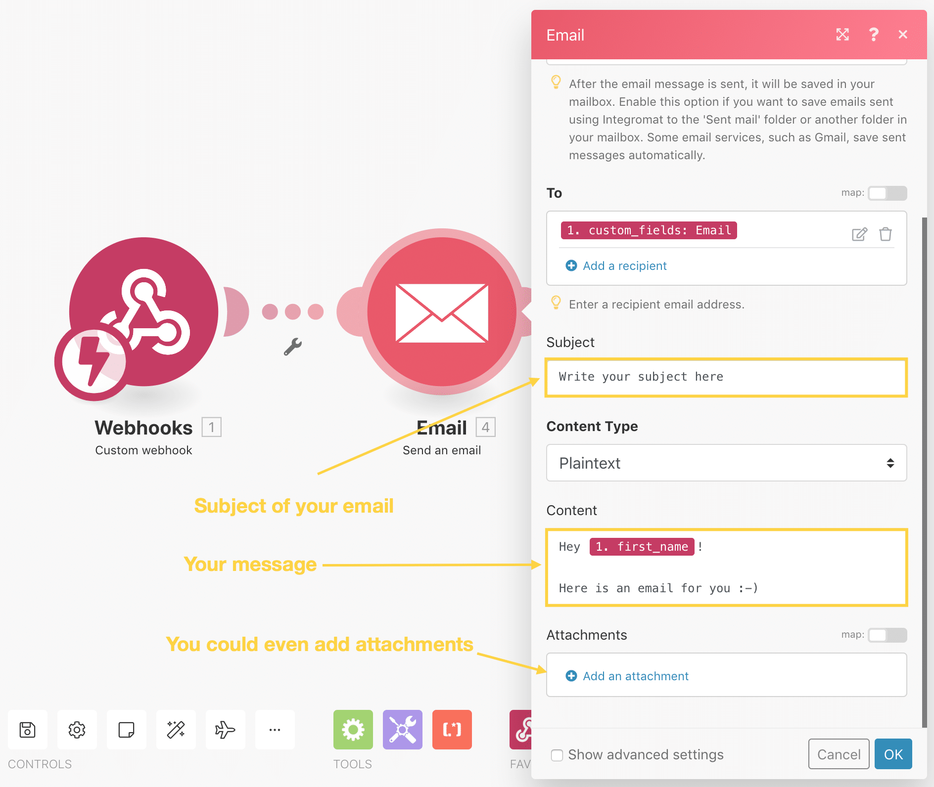 make write your email